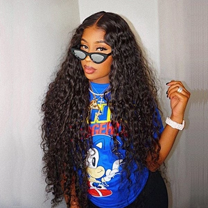 Hot Beauty Brazilian Full Lace Wigs Human Hair Lace Front Virgin Cuticle Aligned Hair Deep Wave Lace Front Wig Human Hair Wigs