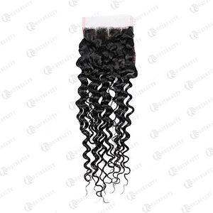 Hot Beauty Hair Cambodian Wig Lace Closure Short Jerry Curl Wig For Women
