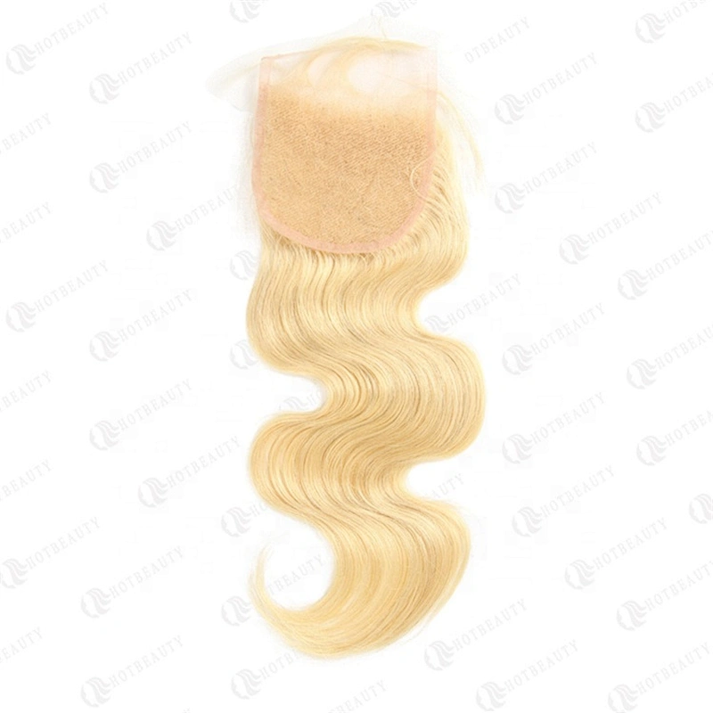 Hot Beauty Hair Wholesale Virgin Hair Blonde Bundles With Closure For Women