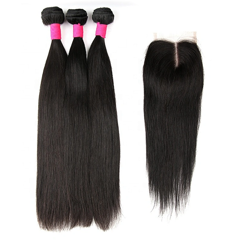 Wholesale Brazilian Virgin Hair Cuticle Aligined Human Hair Toupee Silky Straight  Hair Weave Straight For Women