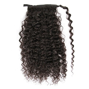 Hotbeauty Hair Virgin Human Brazilian Ponytail Hair Extensions Clip Hair