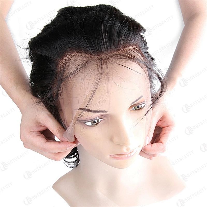 Wholesale 100% Virgin Brazilian Hair In China Cuticle Aligned Hair Best One Donor Lace Frontal #1B Natural Wave For Women