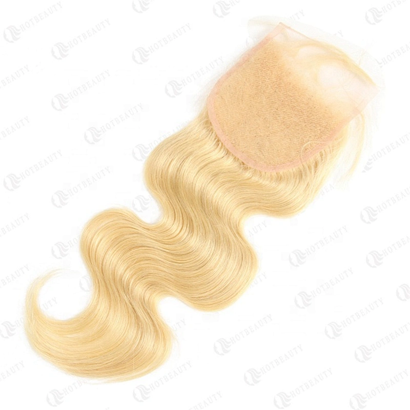Hot Beauty Hair Wholesale Virgin Hair Blonde Bundles With Closure For Women