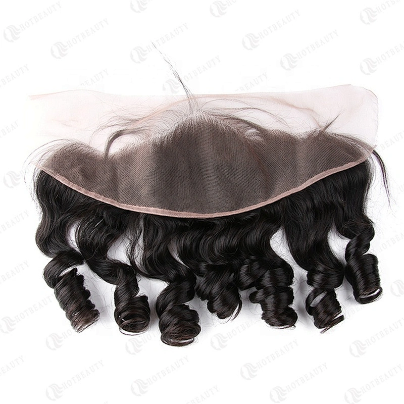 Wholesale 100% Virgin Brazilian Hair In China Cuticle Aligned Hair Best One Donor Lace Frontal #1B Natural Wave For Women