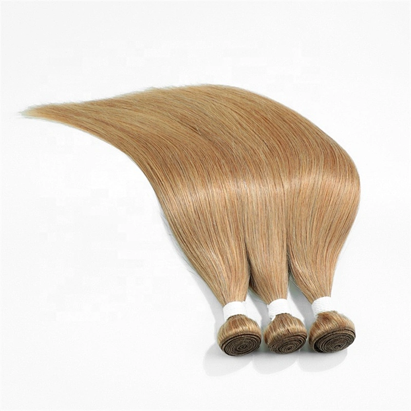 Wholesale  Blonde Brazilian Hair Bundles Virgin Human Hair Toupee Soft Straight Virgin Hair For Women