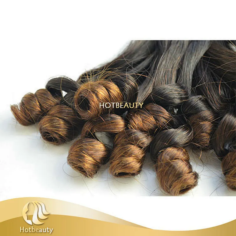 Hot Beauty double drawn 8A top grade funmi rose curl natural darling ombre hair