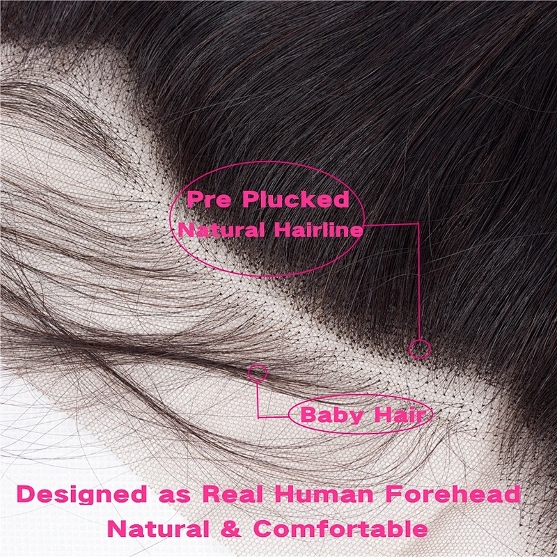 Hot Beauty Hair straight 13x4 Lace Frontal Virgin Cuticle Aligned Hair Frontals Bundles With Lace Frontals