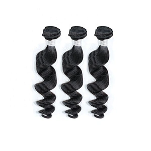 Grade 10A Wholesale Cuticle Aligned Hair Weave Bundle Loose Wave Virgin Human Hair