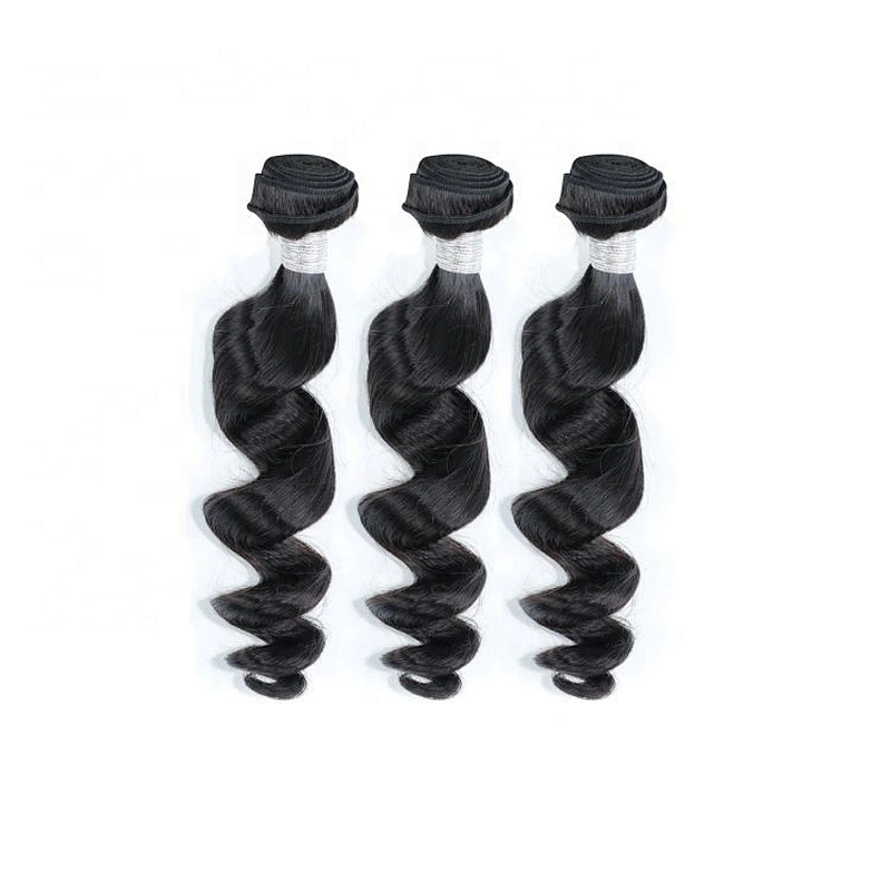 Grade 10A Wholesale Cuticle Aligned Hair Weave Bundle Loose Wave Virgin Human Hair