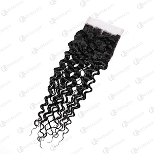 Hot Beauty Hair Cambodian Wig Lace Closure Short Jerry Curl Wig For Women