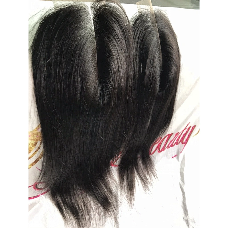 Deep Parting Natural Kim K Hair Swiss Lace 2x6 Closure Frontal Silky Straight Hair For Black Women