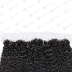 100% Virgin Remy Hair Cuticle Aligned Hair Cheaper Brazilian Hair In China Lace Frontal Natural Black Kinky Straight For Women