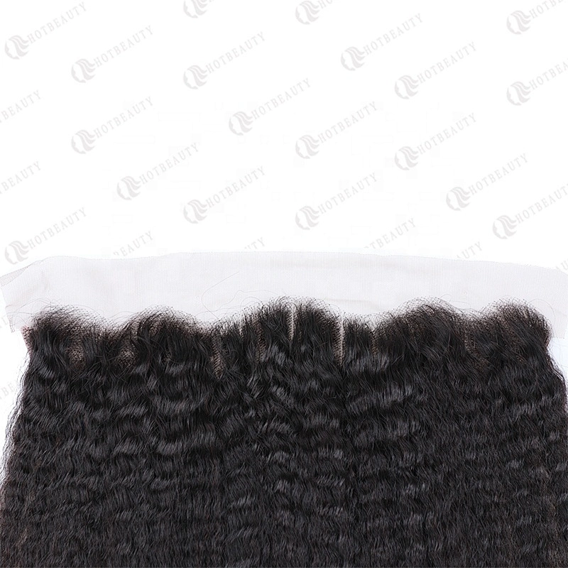 100% Virgin Remy Hair Cuticle Aligned Hair Cheaper Brazilian Hair In China Lace Frontal Natural Black Kinky Straight For Women