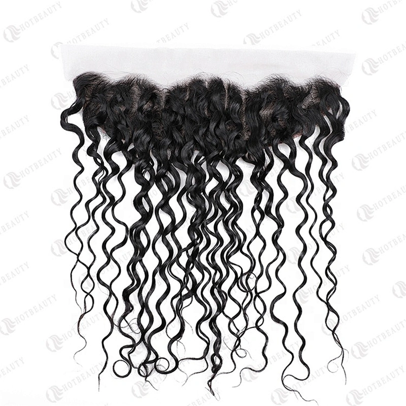 Hotbeauty Hair Wholesale Ear To Ear Pre Plucked Lace Frontal Water Wave Style With Natural Color