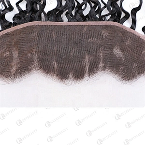Hot Beauty Hair Frontal Lace Closure With Bundles Hair Cambodian Water Wave Human Hair  For Women