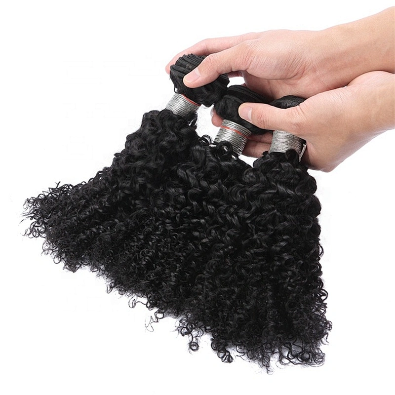 Hot Beauty Hair Wholesale 9A Soft Kinky Curl Human Hair Weave Virgin Hair For Women
