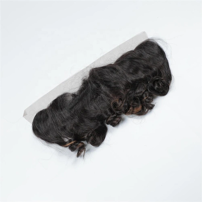 Funmi Hair Color Bouncy Curl 100% Indian Hair Jenny Curl Lace Frontal With Baby Hair