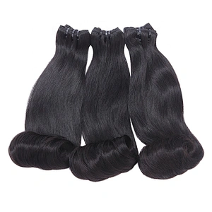 Wholesale Super Double Drawn Hair Funmi Hair Egg Curl Hair Bundles For Women