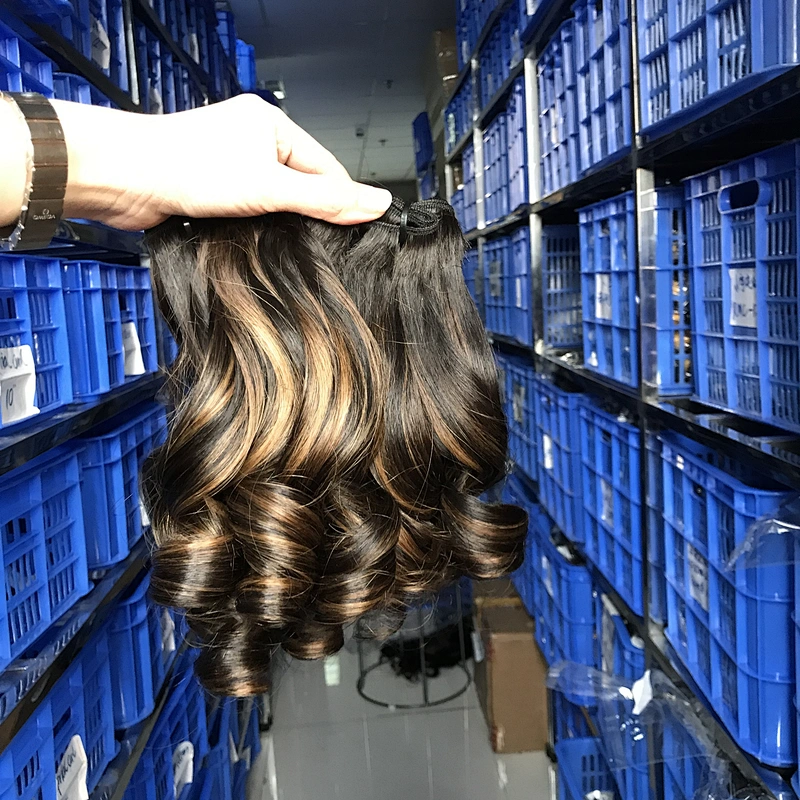 Wholesale Vietnam Funmi Hair Jenny Curl 100% Human Hair In Highlighted Bouncy Color Hair