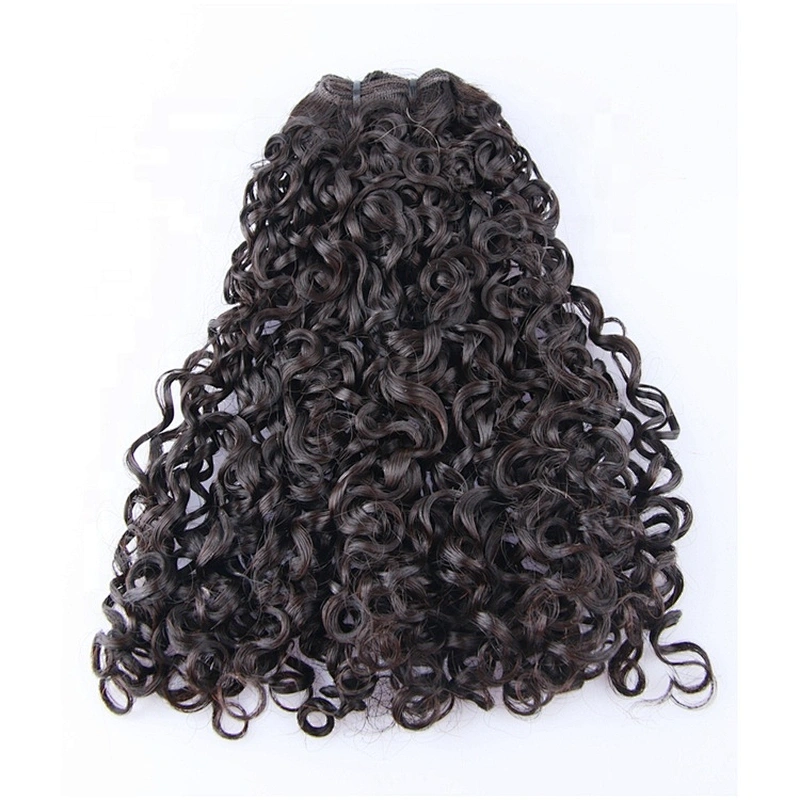 Hot beauty Funmi Small Kinky Curl Raw Human Hair Super Double Drawn Human Hair Pixie Curl