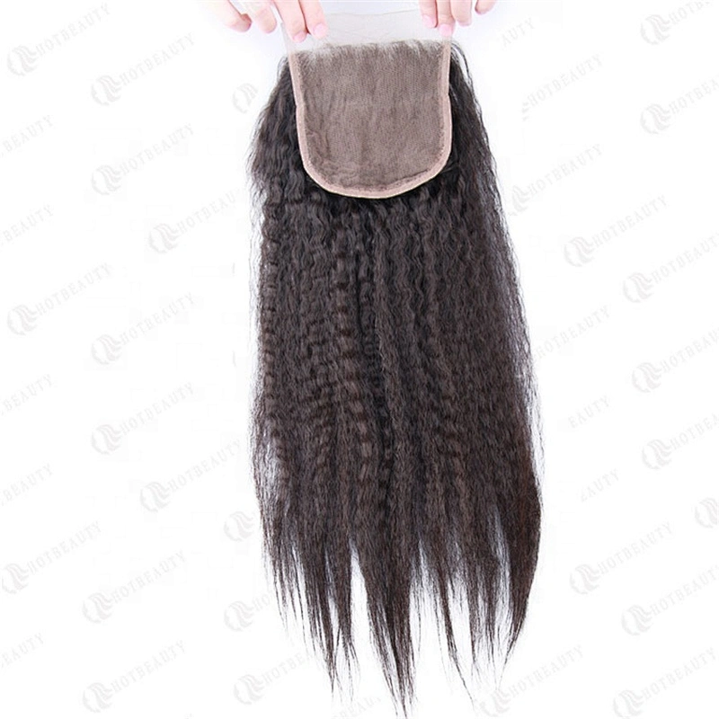 Hot Beauty Hair Wholesale 10a Peruvian Hair Kinky Straight Hair  For Women