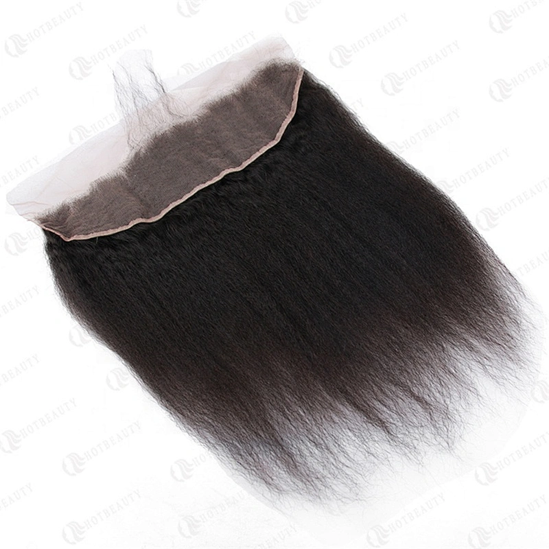 Hot Beauty Hair Wholesale Peruvian Kinky Straight Frontal And Bundles For Women