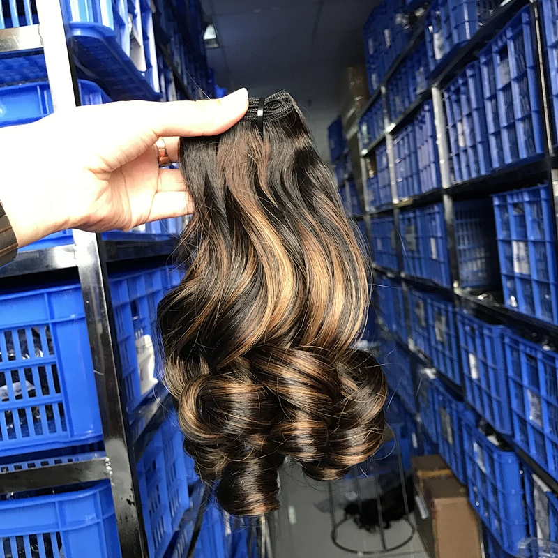 Wholesale Vietnam Funmi Hair Jenny Curl 100% Human Hair In Highlighted Bouncy Color Hair