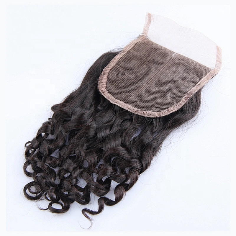 100% Virgin Cuticle Aligned Human Hair Closure Double Drawn Hair