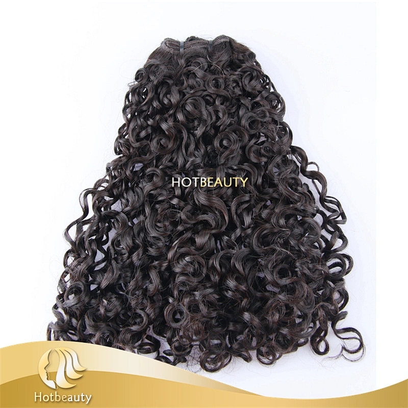 unprocessed Virgin Double Drawn Human hair Curly expension