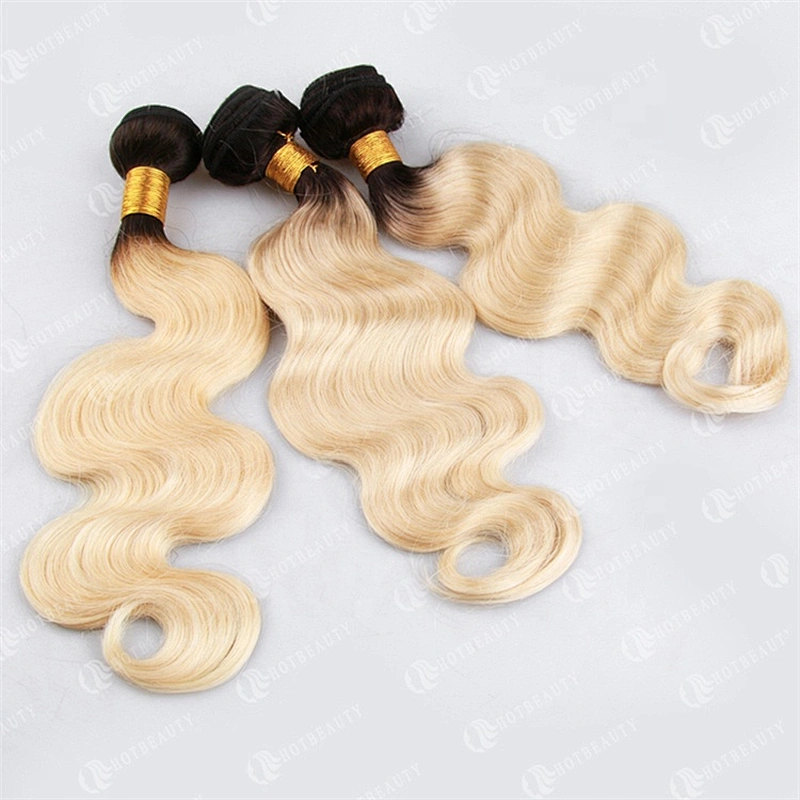 Hot Beauty Hair Wholesale Human Hair Extension Blonde Bundles Virgin Cuticle Aligned Hair For Women
