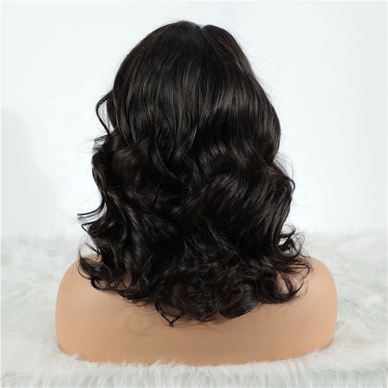 Hot Beauty Hair 4x4 Closure Wig Thick And Luxury Curl 1b# Super Double Drawn Human Hair Wigs