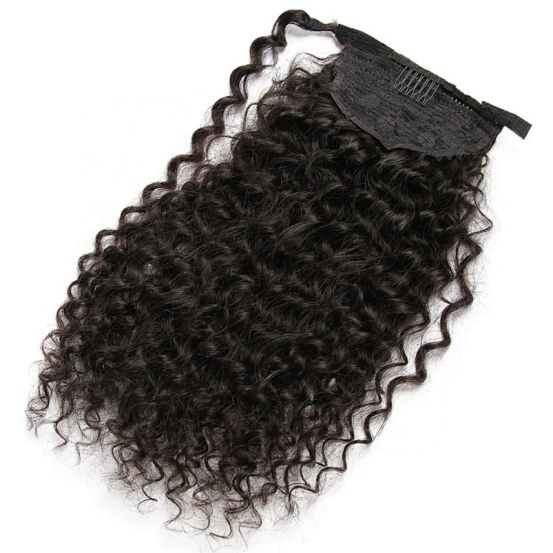 Hotbeauty Hair Virgin Human Brazilian Ponytail Hair Extensions Clip Hair