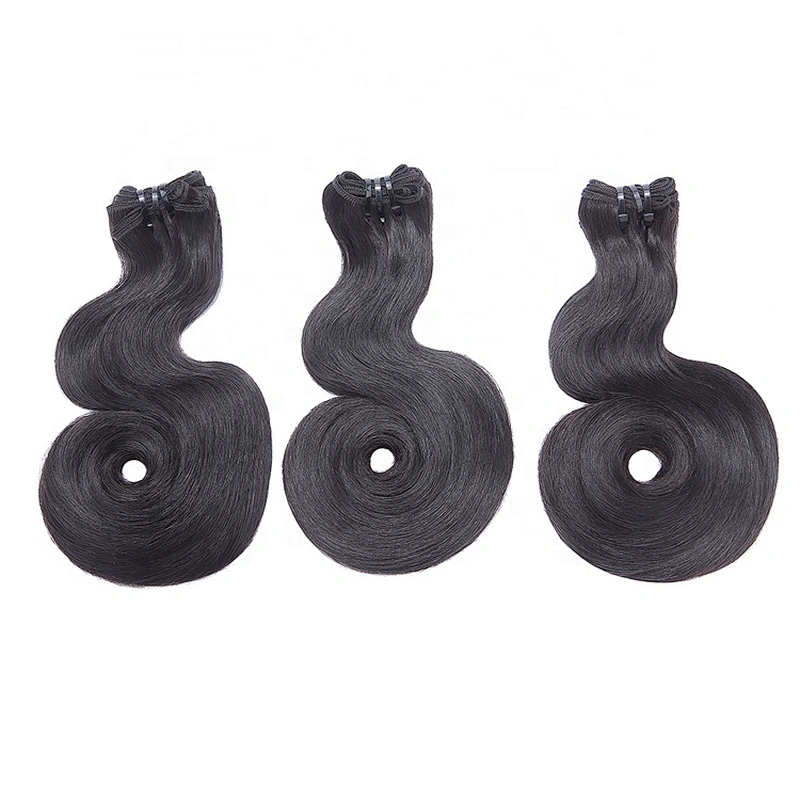 Super Double Drawn Funmi Hair Wholesale Unprocessed Baby Hook Style Virgin Human Hair Bundles