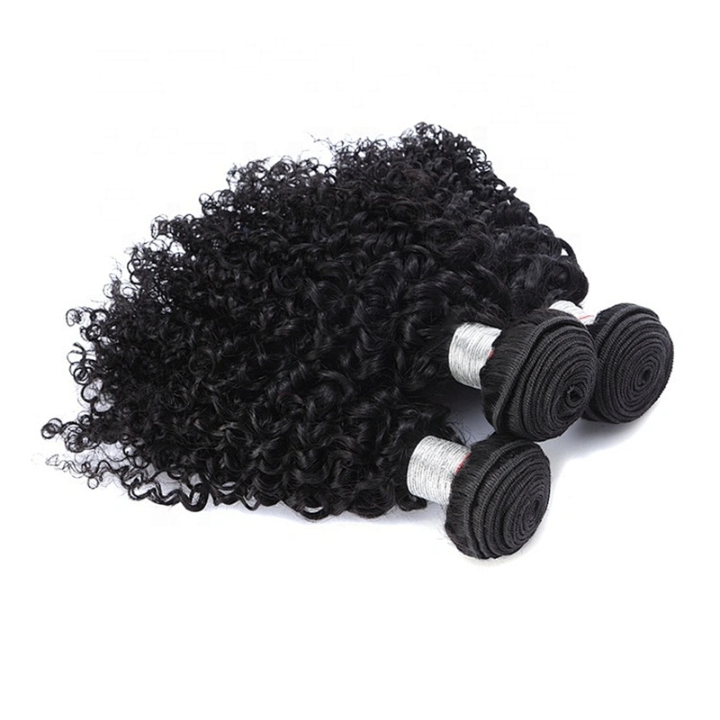 Wholesale Tangle Free Human Hair  Kinky Curly Clip In Hair Extensions Pixie Wigs Human Hair