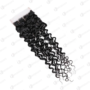 Hot Beauty Hair Cambodian Wig Lace Closure Short Jerry Curl Wig For Women