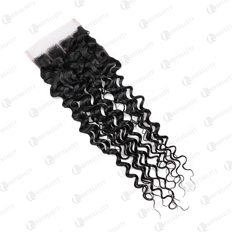 Hot Beauty Hair Cambodian Wig Lace Closure Short Jerry Curl Wig For Women