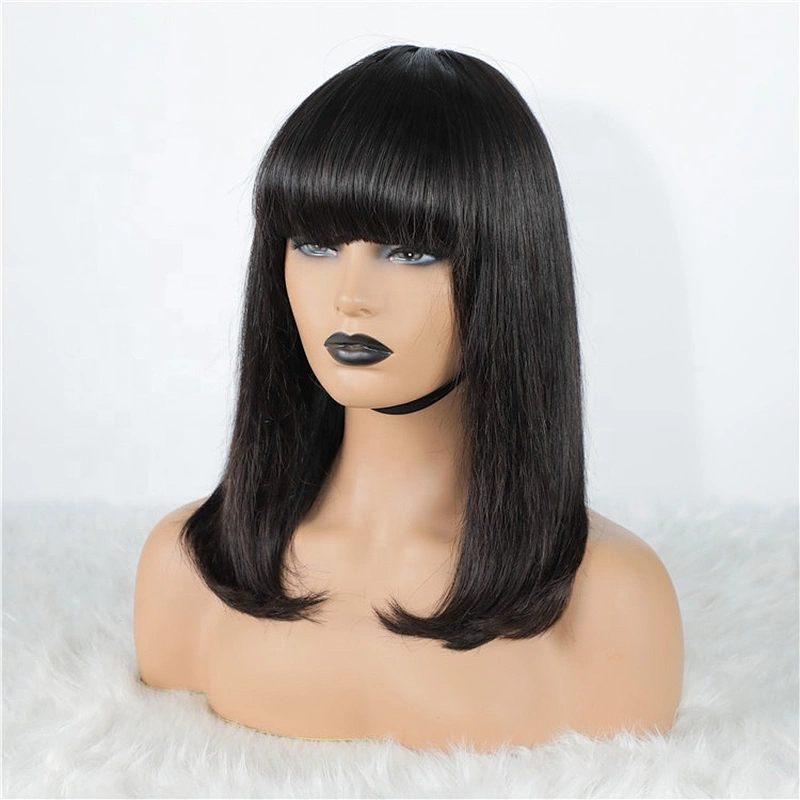 Cuticle Aligned Hair Human Hair Wigs Fringe