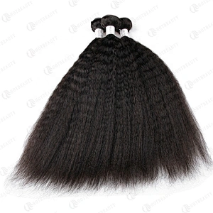 Hot Beauty Hair Wholesale 9A Cuticle Aligned Hair Kinky Straight Hair For Women