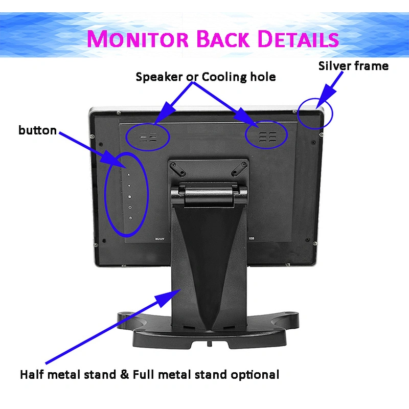 Touch Screen Monitors Touchscreen 15 Inch Status Time Desktop Origin Type Interface Gua Size