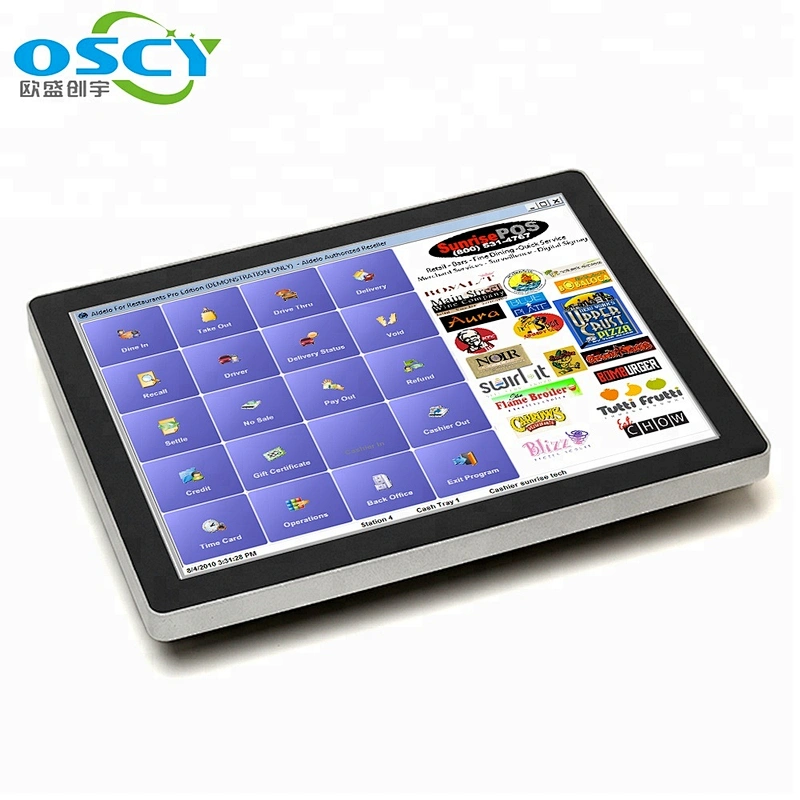 True Flat 10 points capacitive touch 15inch pos+systems /POS/pos machine