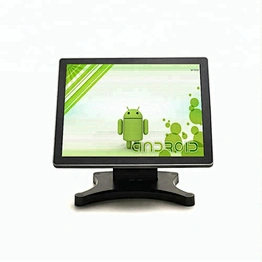 High quality 15 inch 4:3 TFT true flat touch screen capacitive touch with Android operation system