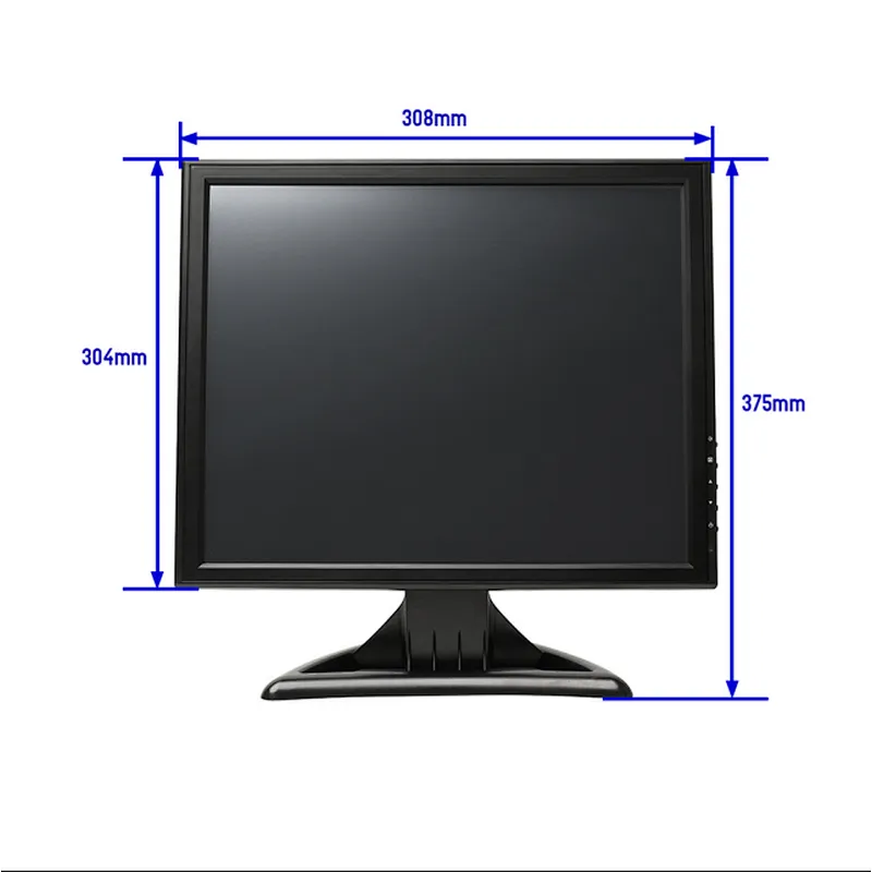 HD touchscreen LCD monitor, wall mounted touchscreen monitor