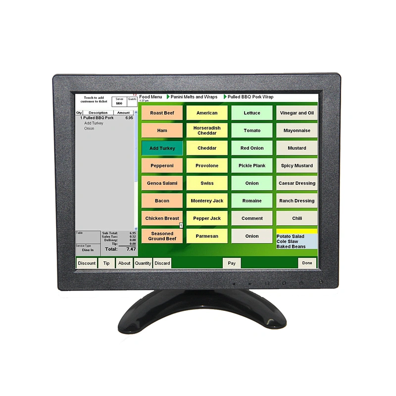 10 inch e-ink touch screen karaoke monitor bnc monitor with vga hd bnc input