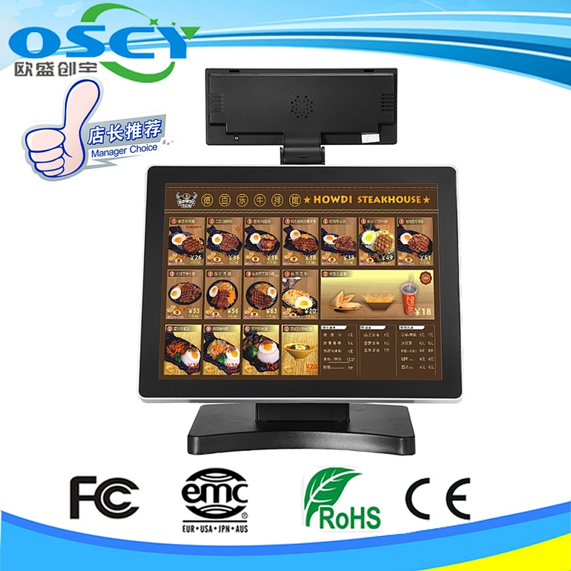 15 inch Touchscreen restaurant pos system/ AIO Pos/ALL IN ONE PC