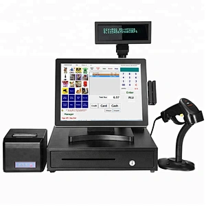 Aluminum 15inch  POS Machine/cash register with touch screen