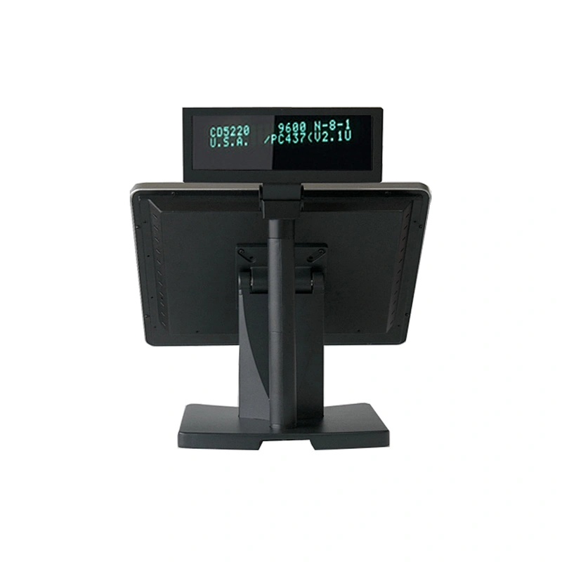 double screen 15 inch point of sale all in one pc touchscreen touch screen