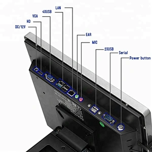 Supermarket/Restaurant  waterproof 12/15/17 inch capacitive touch screen Cash register/POS system with  Windows 10/Linux OS
