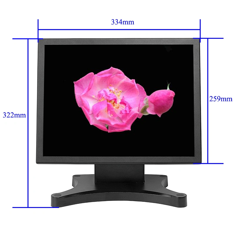 15 inch open frame resistive touch screen monitor