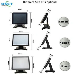 12 Inch Oscan New True Flat All In One POS System For Noodles Coffee Shop