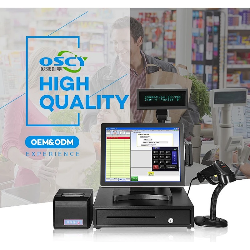 15 Inch cashier system retail point of sale equipment terminal pos for hotel,supermarket,restaurant